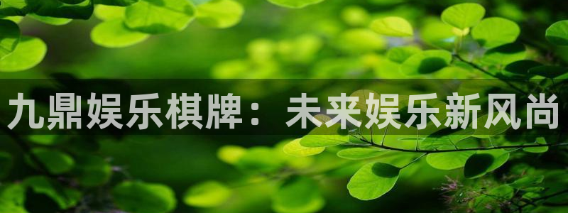 泰达娱乐app下载官网：九鼎娱乐棋牌：未来娱乐新风尚