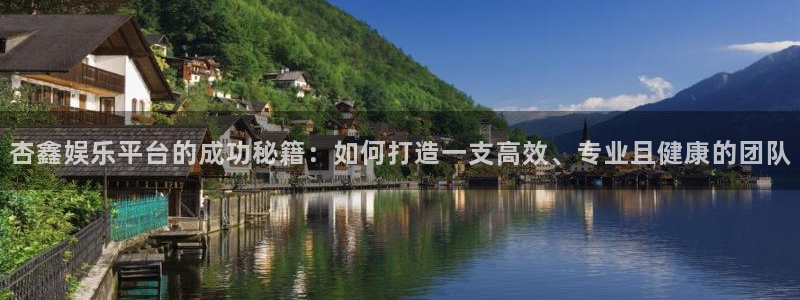 泰达娱乐app新版上线体验.游戏更新入口.中国：杏鑫娱乐平台的成功秘籍：如何打造一支高效、专业且健康的团队