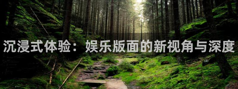 壹号大舞台入口：沉浸式体验：娱乐版面的新视角与深度