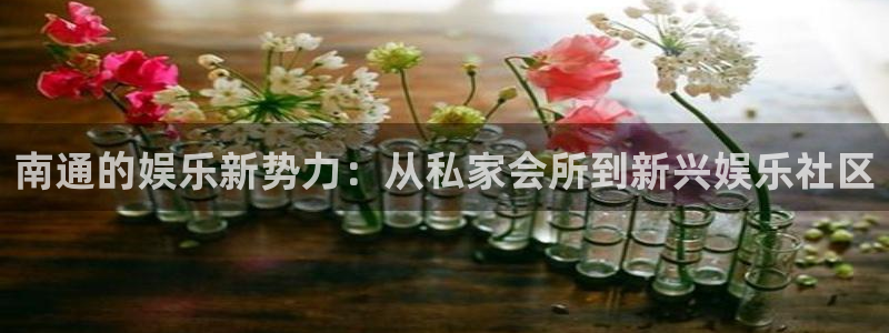 泰达娱乐官网：南通的娱乐新势力：从私家会所到新兴娱乐社区